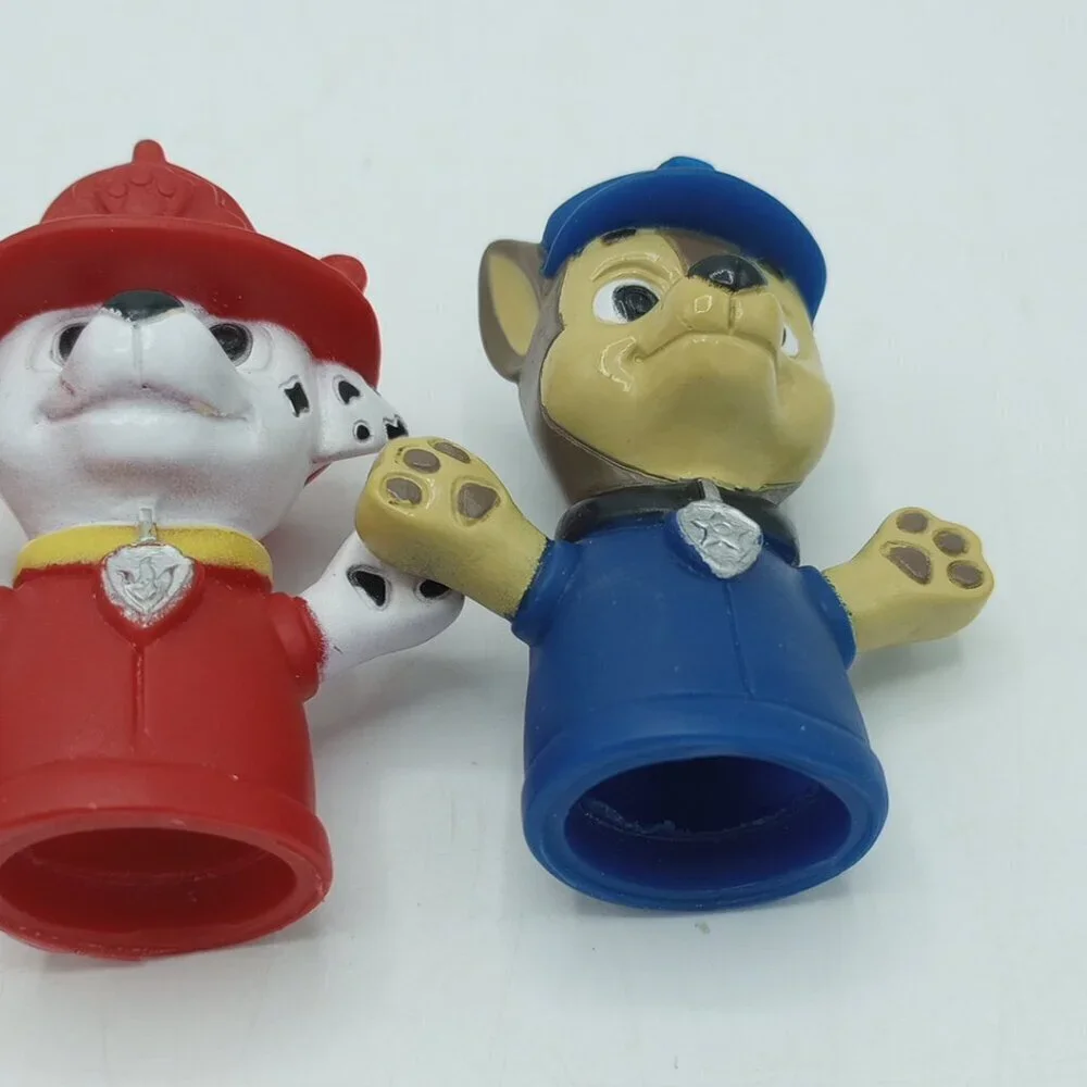 Paw Patrol Bath Finger Puppets Set of 5 Chase Marshall Skye Rubble Zuma Nickelod